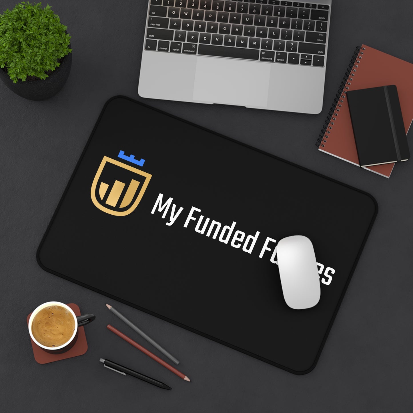 My Funded Futures Desk Mat – Trading Logo Mouse Pad for Traders & Finance Enthusiasts