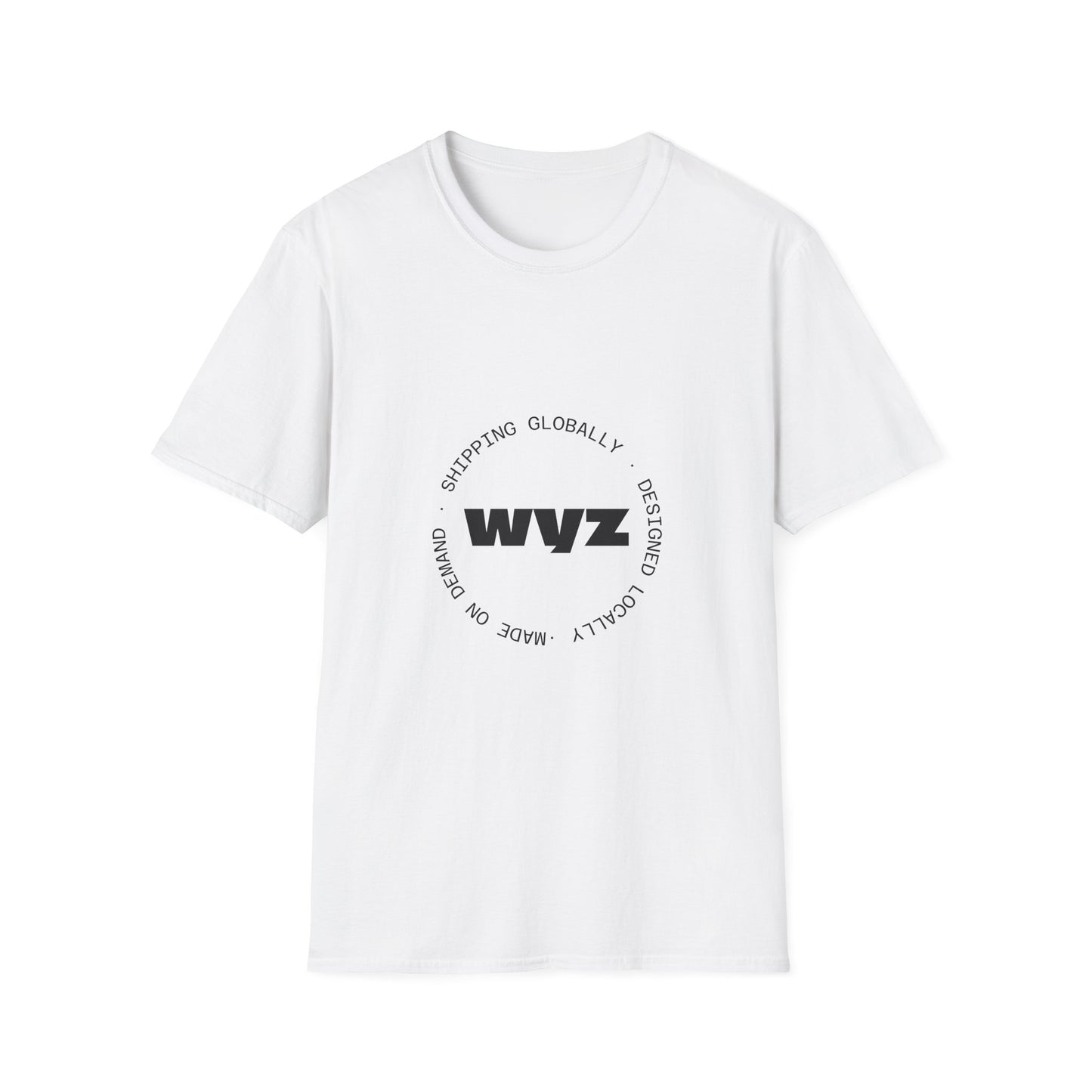 WYZ Logo T-Shirt — Minimalist Circular Graphic Tee